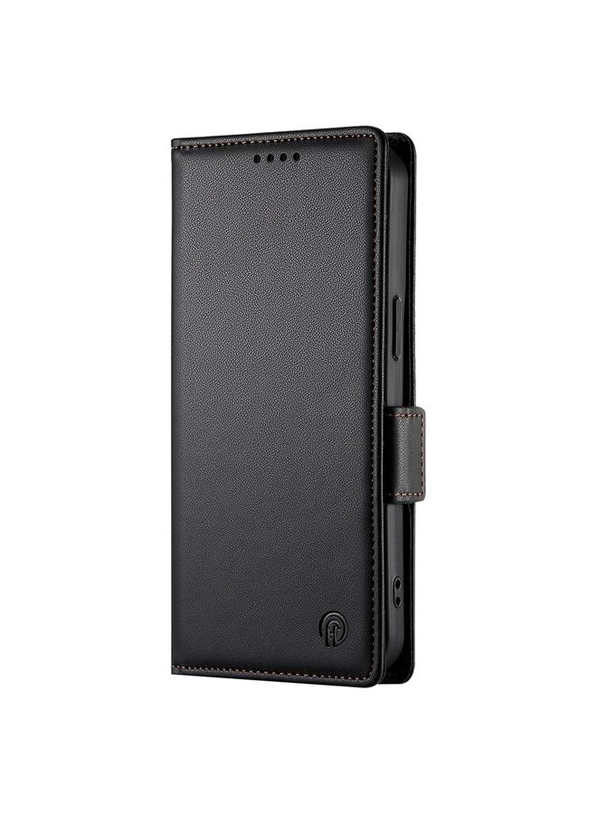 S-TOP Case For iPhone 14 Side Buckle Magnetic Frosted Leather Phone Case - Image 2