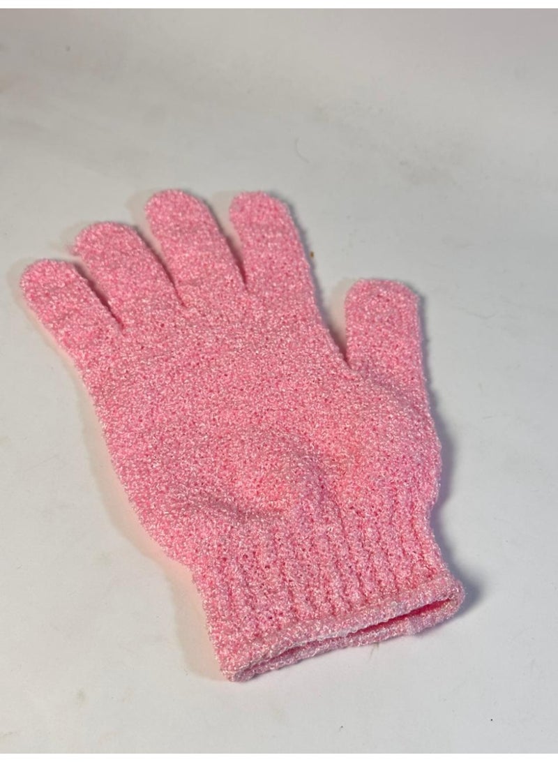 قفازات تقشير - قفازات تقشير من الخيزران للاستحمام - ليفة استحمام - مقشر للجسم للحمام - يزيل الشعر النامي تحت الجلد والجلد الميت قد يختلف اللون قطعة واحدة - Image 4