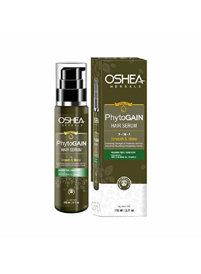 OSHEA Herbals Phytogain 7 in 1 Smooth & Shine Hair Serum I Instant Shine & Smoothness I Gives frizz free Hair I 110ml - Image 1