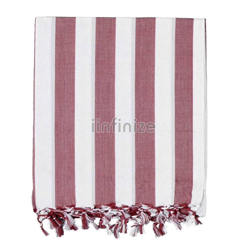 iinfinize 2 Pcs Beautiful Striped Pattern Bhagalpuri Chadar Soft Silk Chadar and Comforter for All Season Handloom Dull Andi Cotton AC Chadar for Sleeping - Image 4