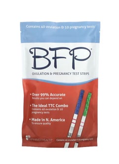 fairhaven health BFP Pregnancy and Ovulation Test Strips 40 Ovulation Tests and 10 Pregnancy Tests  - Image 1