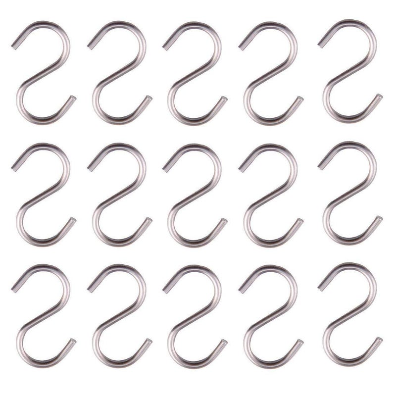 DIY Crafts DIY Crafts Pack Of 30 Pcs Size 3inch S Hook Connectors Metal SShaped Wire Hook Hangers Ornament Hooks for DIY Crafts Hanging Jewelry Key Chain Ring and TPack Of 30 Pcs Size 3inch  - Image 3