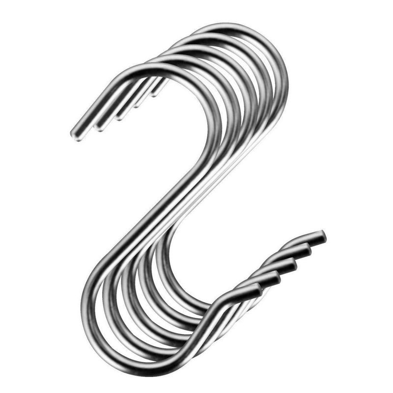 DIY Crafts DIY Crafts Pack Of 30 Pcs Size 3inch S Hook Connectors Metal SShaped Wire Hook Hangers Ornament Hooks for DIY Crafts Hanging Jewelry Key Chain Ring and TPack Of 30 Pcs Size 3inch  - Image 1