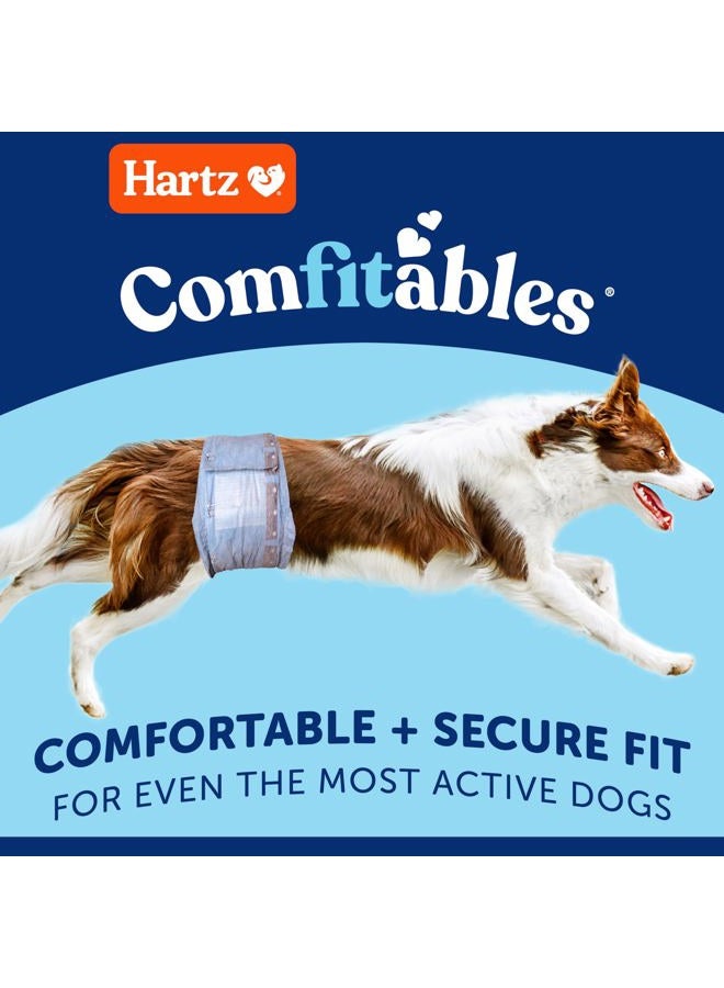 Hartz New! Hartz® Comfitables® Disposable Male Dog Wraps with Stretchy Waistband, Small 40 Count - Image 2