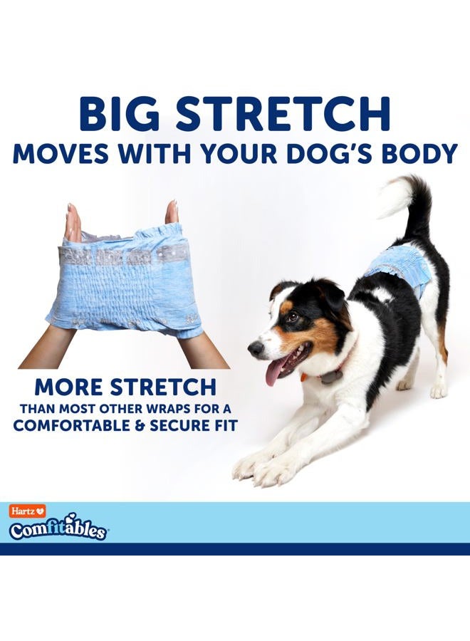Hartz New! Hartz® Comfitables® Disposable Male Dog Wraps with Stretchy Waistband, Small 40 Count - Image 3