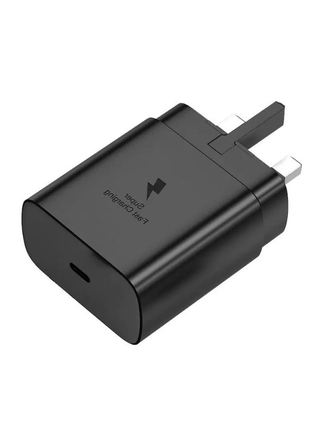 شاحن سريع 25 وات لسامسونج جالكسي مع كابل 1 متر – ويل محول حائط USB-C PD، شحن فائق السرعة لسلسلة S25/S24/S23، فولد/فلاب - Image 1