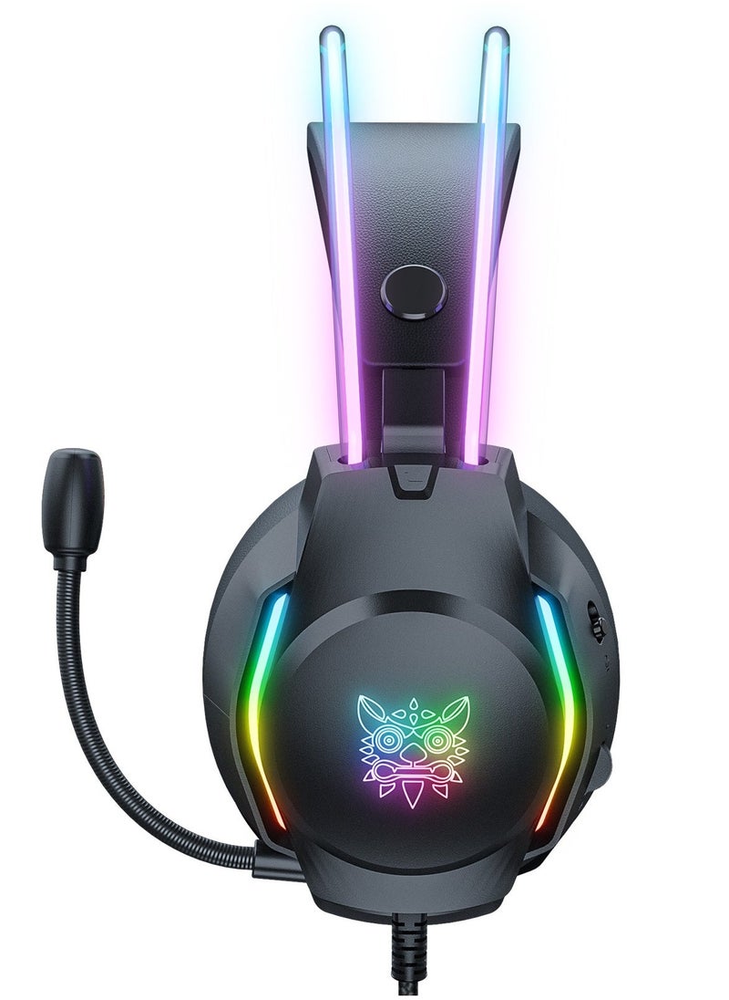 أونيكوما X26 سماعة رأس سلكية للألعاب للكمبيوتر الشخصي / PS4 / PS5 / Mac / الهاتف / Xbox / Switch - Image 2