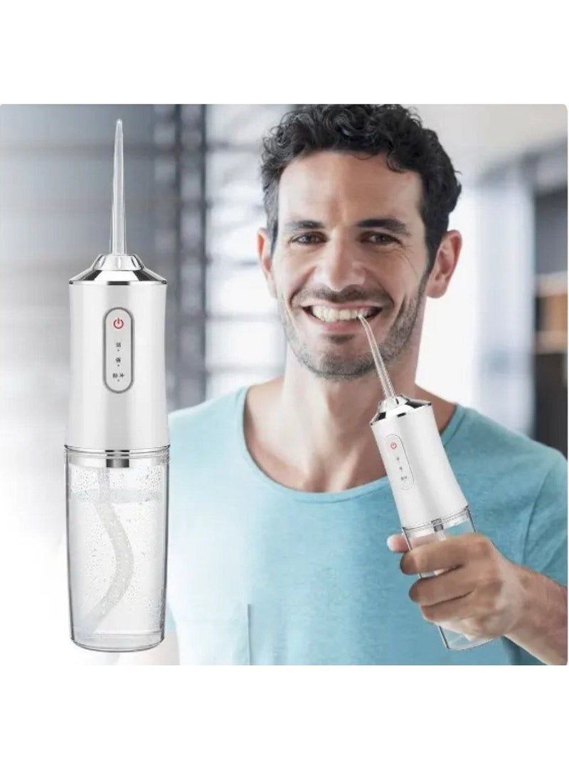 جهاز تنظيف الأسنان بالمياه اللاسلكي قابل للشحن  لتنظيف الأسنان عن طريق الفم مع 3 أوضاع للتنظيف - جهاز احترافي لتنظيف الأسنان - Image 1