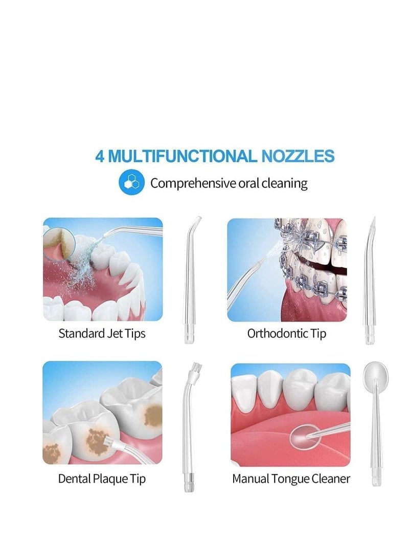 جهاز تنظيف الأسنان بالمياه اللاسلكي قابل للشحن  لتنظيف الأسنان عن طريق الفم مع 3 أوضاع للتنظيف - جهاز احترافي لتنظيف الأسنان - Image 5