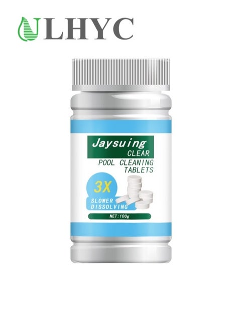 Crystal Clear Pool Cleaning Tablets White
