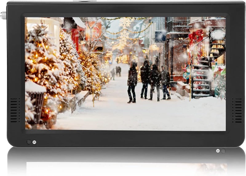 klarako 10" Car Digital TV, ATSC Portable Handheld TV Television 1080P Stereo Video Player with FM Radio & Dual Speaker Sucker Bracket and Remote Control for Car Camping Outdoor Bedroom(10 in) - Image 1