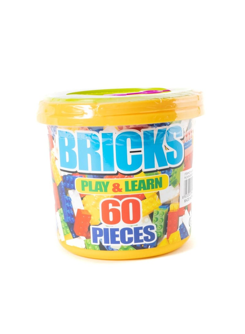 60 Pieces Educational Colorful Building Blocks Set For Age 3 Years And Above - Image 3