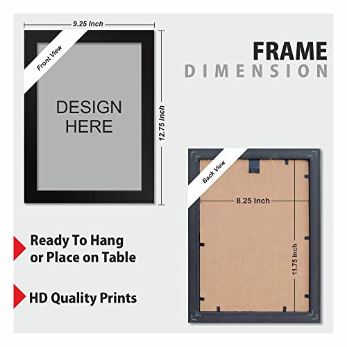 PAPER PLANE DESIGN Poster Frame Wall Hanging, Size - 9.25 x 12.75 Inch,ST-5 Portraits - Image 3