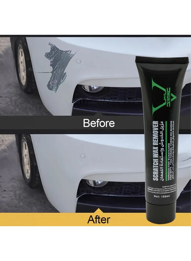evoc Car Scratch Remover Wax 100ml, Paint Scratch Repair Cream, Swirl Remover Polish, Car Body Scratch Repair Compound for Minor Scratches, Marks Removal, Paint Restoration and Shine Enhancement - Image 2