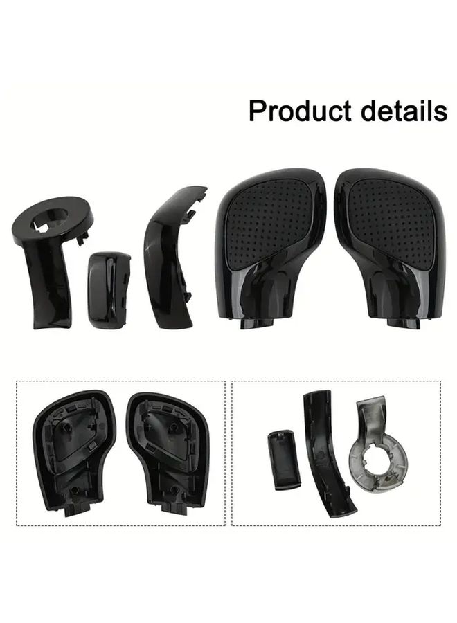 Set Of 2 Car Gear Shift Knob Cover With Lock Key And Dsg Bar For Volkswagen Jetta Golf Passat B7 B8 - Image 2