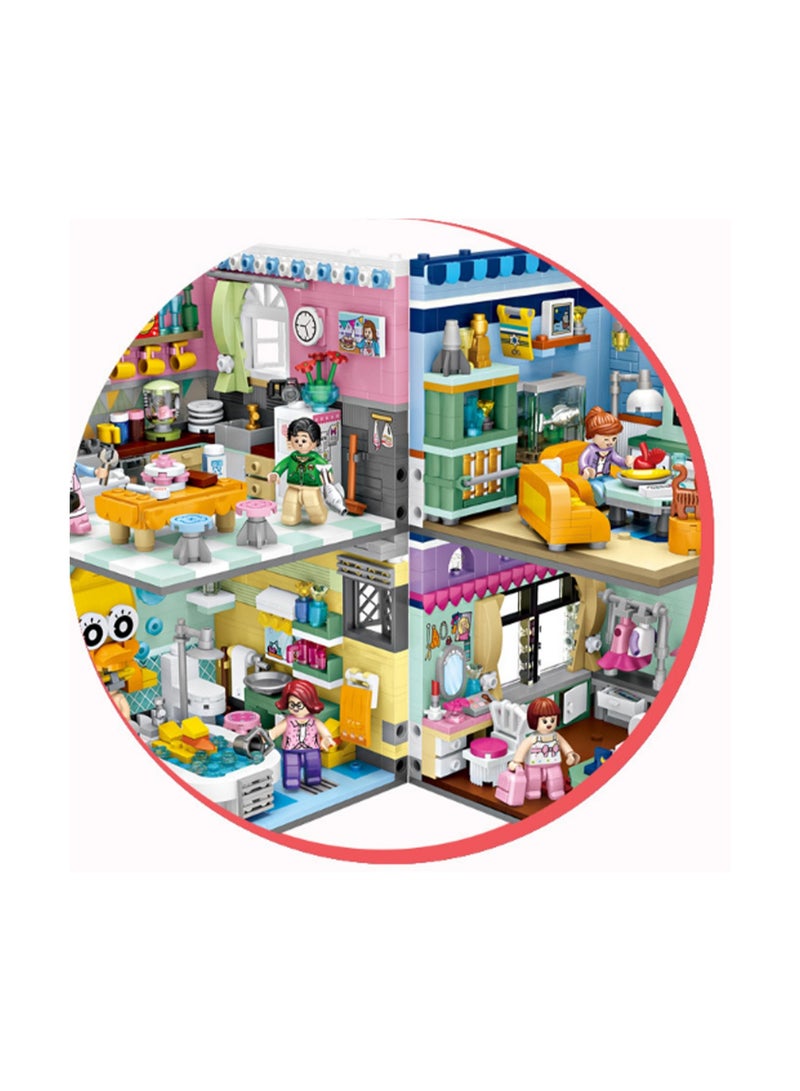 592pcs Bathroom Model Set Building Blocks Creative Diy Simulation Collection Building Assembling Toys Children Gift Home Decorations - Image 4