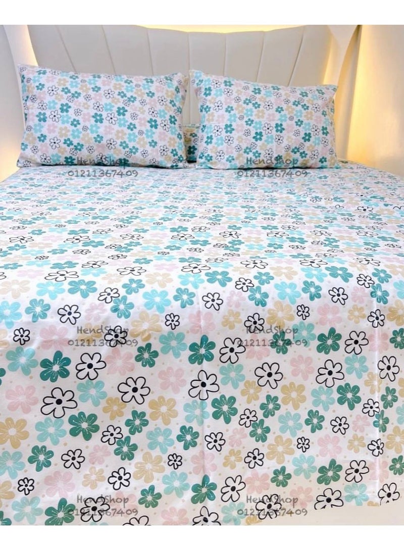 ملايات سرير طقم ملاية عامريه سرير كبير5 قطع مقاس 275*240 - Image 2