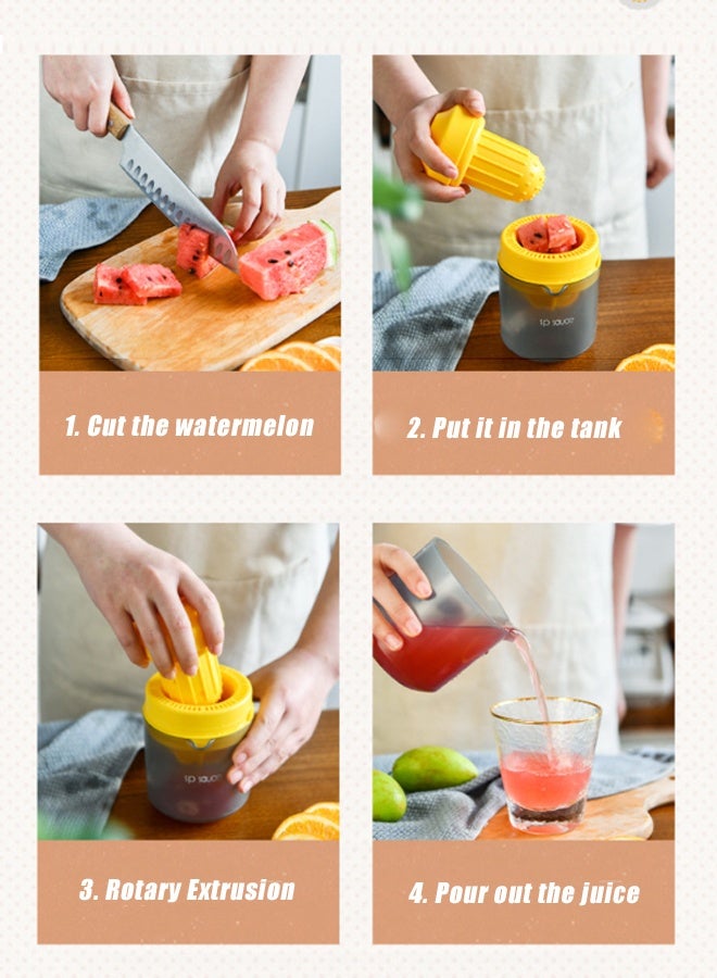 HOMESTAR Dual-purpose Citrus Lemon Orange Juicer Manual Hand Squeezer Small Grapefruit and Citrus Juicer with Pour Spout , 400ml - Image 2