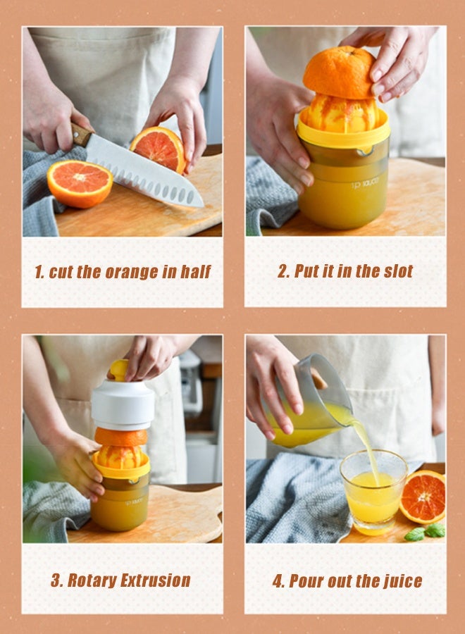 HOMESTAR Dual-purpose Citrus Lemon Orange Juicer Manual Hand Squeezer Small Grapefruit and Citrus Juicer with Pour Spout , 400ml - Image 3