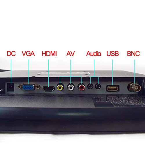 Cocar 15" CCTV BNC Monitor VGA HDMI AV, 4:3 HD Display LCD Security Screen with USB Drive Player for Surveillance Camera STB PC 1024x768 Resolution Built-in Speaker Audio in/Out - Image 5