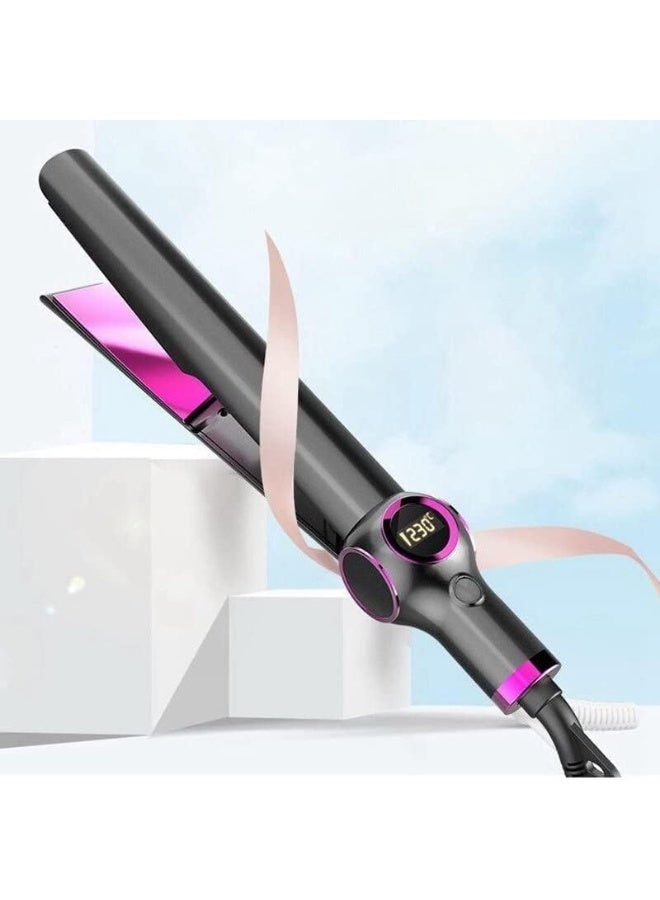 Hair Straightener and Curler 2 in 1, Fast Heating Ceramic Flat Iron Professional Ionic Hair Straightening Iron with Adjustable Temperature - Image 5