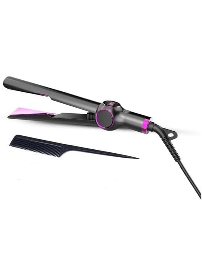 Hair Straightener and Curler 2 in 1, Fast Heating Ceramic Flat Iron Professional Ionic Hair Straightening Iron with Adjustable Temperature - Image 2