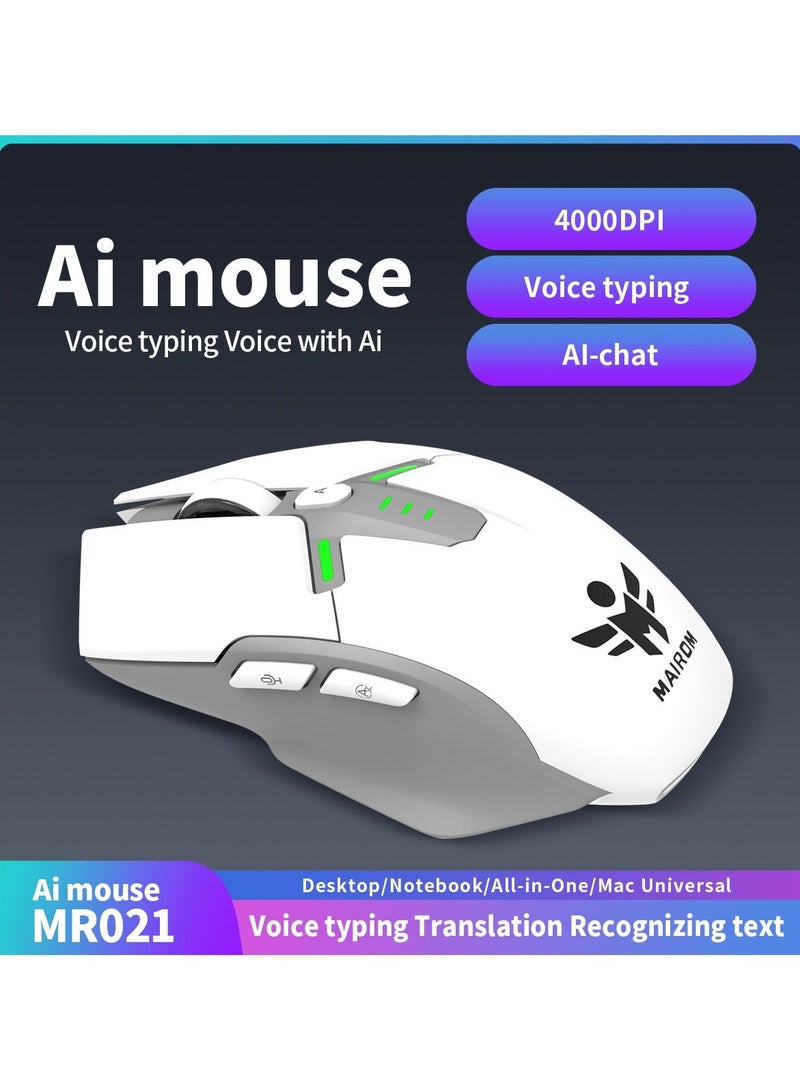 Luttec Smart AI Wireless Gaming Mouse, 4000 Adjustable DPI, Voice Typing Translation, AI Chat, One-Click AI PPT Generation, Universal for Laptop Desktop Mac All-in-One PC - Image 3