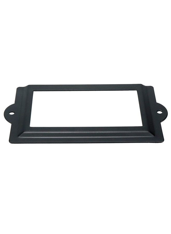 Antrader 6 Pcs 3.3" X 1.8" Office Label Holder Metal Label Frame Matte Black With Screws - Image 4