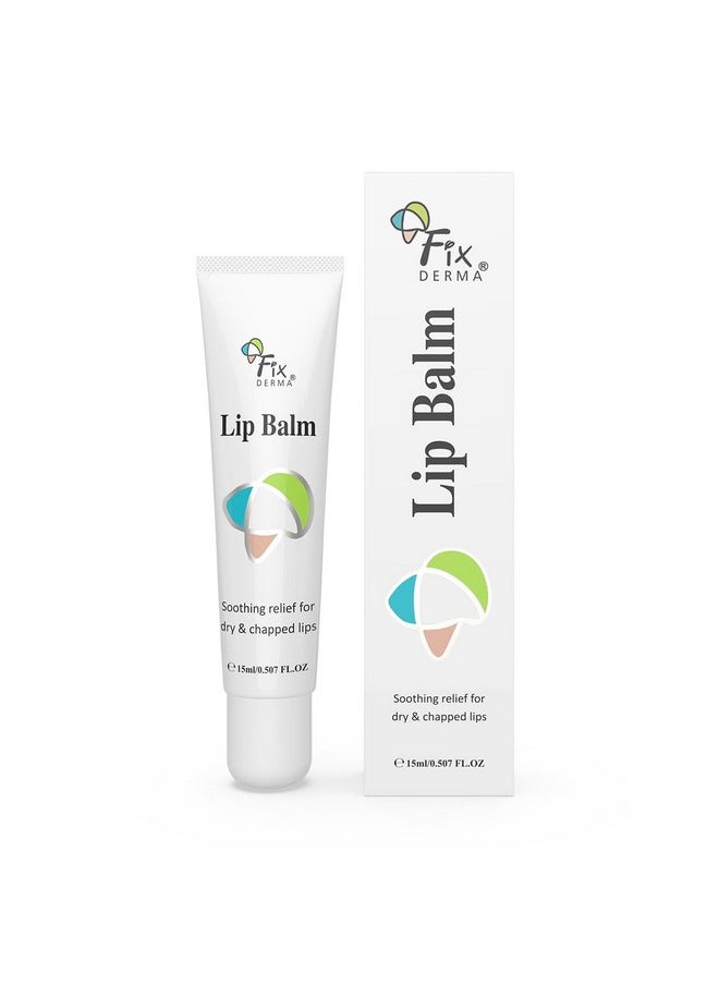 FIXDERMA Lip Balm With Vitamin C And Vitamin E | Lip Balm For Dark Lips | Lip Balm For Dry Lips & Chapped Lips | Lip Gloss | Lip Balm For Women & Men - 15Ml, White  - Image 1