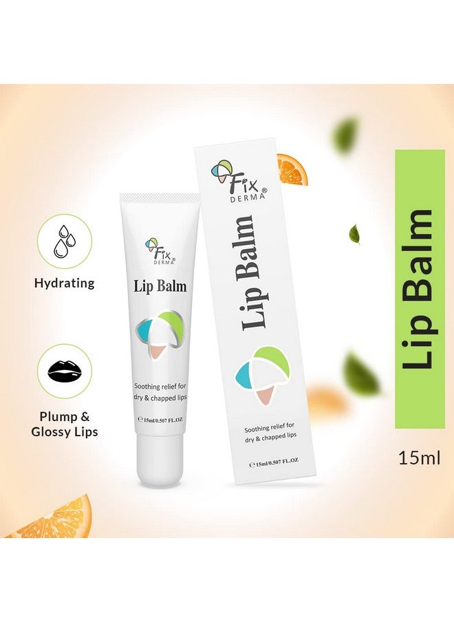 FIXDERMA Lip Balm With Vitamin C And Vitamin E | Lip Balm For Dark Lips | Lip Balm For Dry Lips & Chapped Lips | Lip Gloss | Lip Balm For Women & Men - 15Ml, White  - Image 2