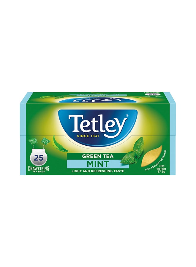 Tetley شاي أخضر بالنعناع 25 كيس شاي - Image 1