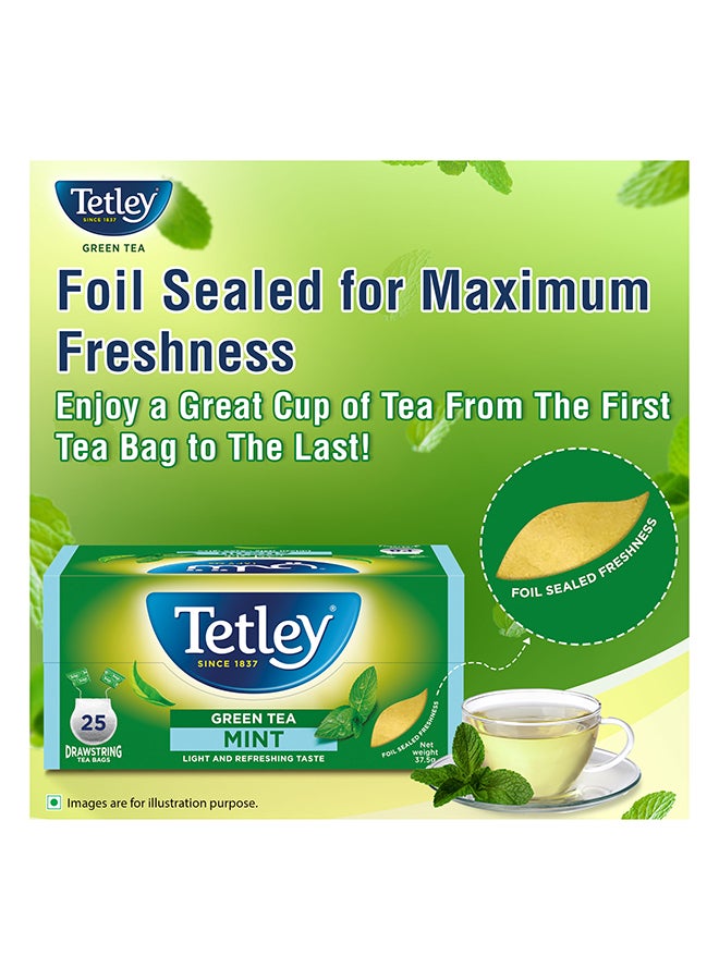 Tetley شاي أخضر بالنعناع 25 كيس شاي - Image 5