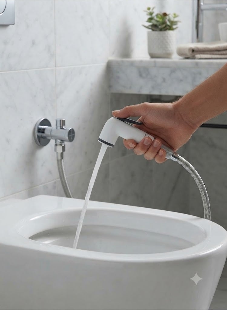 milano TOILET HAND SPRAY SHATTAF WITH HOSE AND HOOK - Image 3