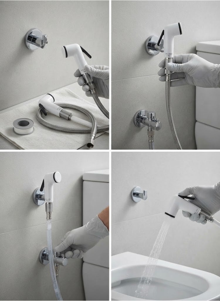 milano TOILET HAND SPRAY SHATTAF WITH HOSE AND HOOK - Image 2