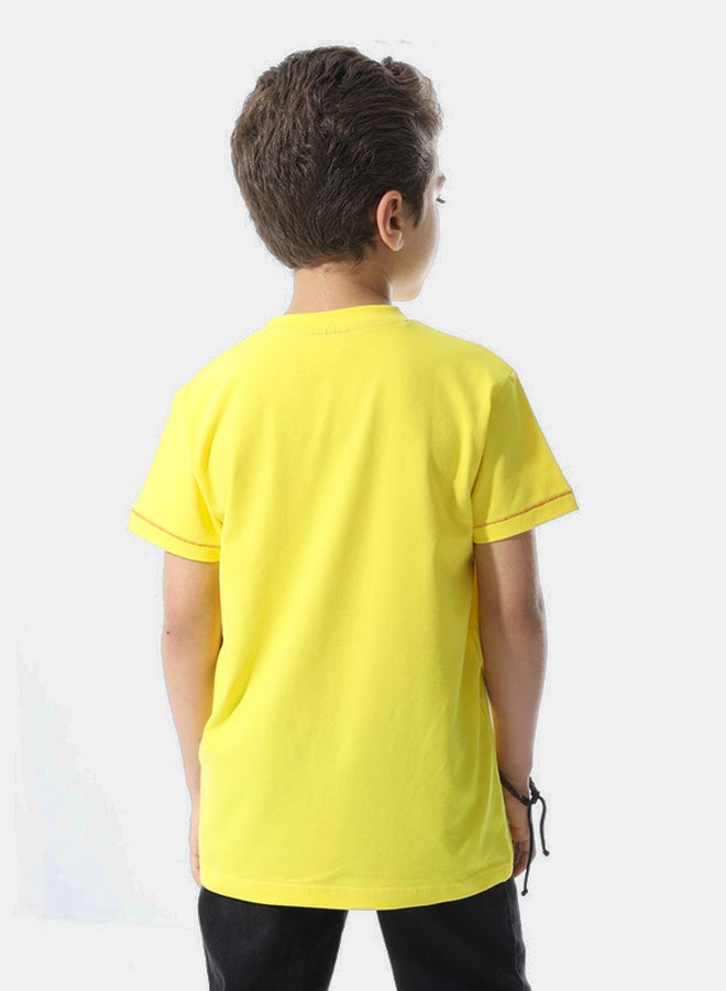 DIADORA Boys Printed Cotton T-Shirt - Image 3