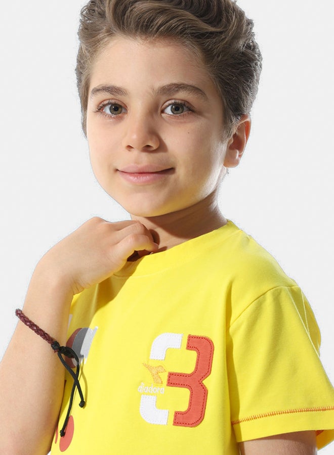 DIADORA Boys Printed Cotton T-Shirt - Image 4