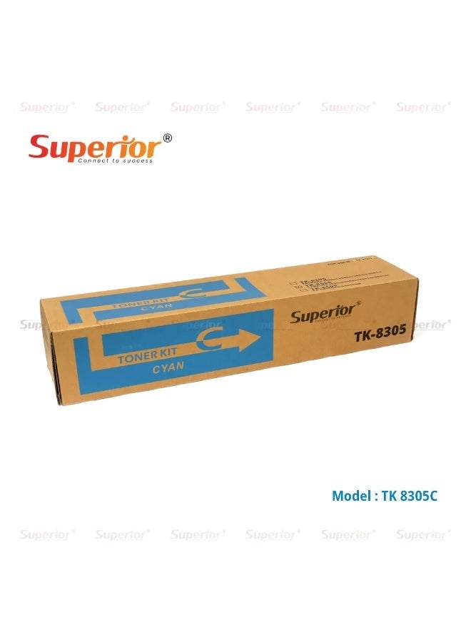 SOS Superior Superior TK-8305C Cyan Toner Cartridge – For TASKalfa 3050ci / 3550ci / 3051ci / 3551ci - Image 2