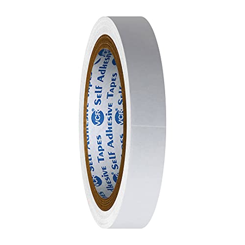 VCR Double Side Tissue Tape - 10 Meters in Length - 12mm / 0.5" Width - 06 Rolls Per Pack - Easy Tear for Double Sided Adhesive Use, Best for Arts, Crafts, Photography, Scrapbooking., White - Image 3