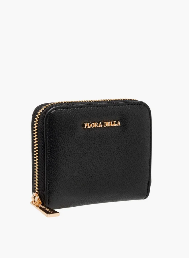 Flora Bella By Shoexpress Solid Zip Around Wallet