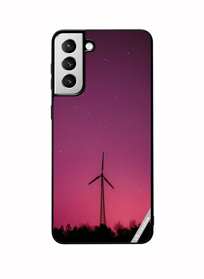 VR CREATIVE Protective Case Cover For Samsung Galaxy S22 Plus 5G Pink Nights Design Multicolour - Image 1