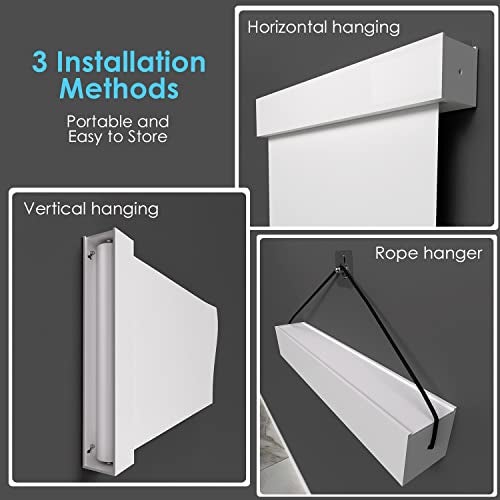 ZHIDIAN Static Cling Dry Erase Sheets, Removable Reusable Restickable Whiteboard Poster Paper for Wall, Portable White Board Wallpaper with Acrylic Box 16.5x23-15 Sheets - Image 5