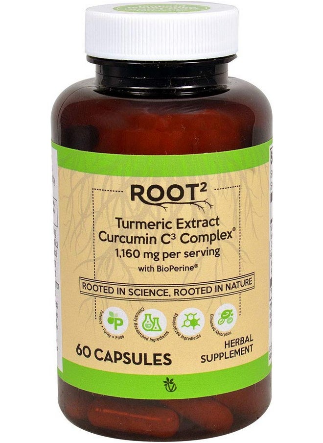 Vitacost Brand Vitacost Turmeric Extract Curcumin C3 Complex with Bioperine - 1,160 mg per Serving - 60 Capsules 