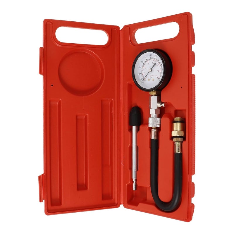 Small Engine Cylinder Compression Tester Kit with 3 Adapters for Mechanics - Image 1