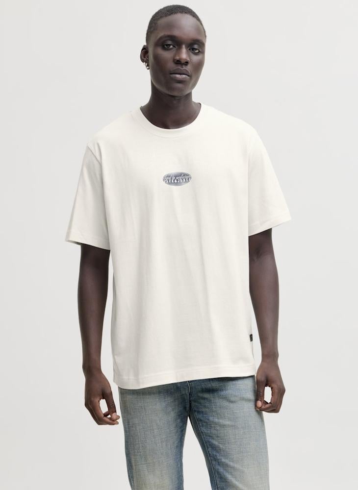 جاك اند جونز تيشيرت بياقة دائرية مطبوع - Image 1