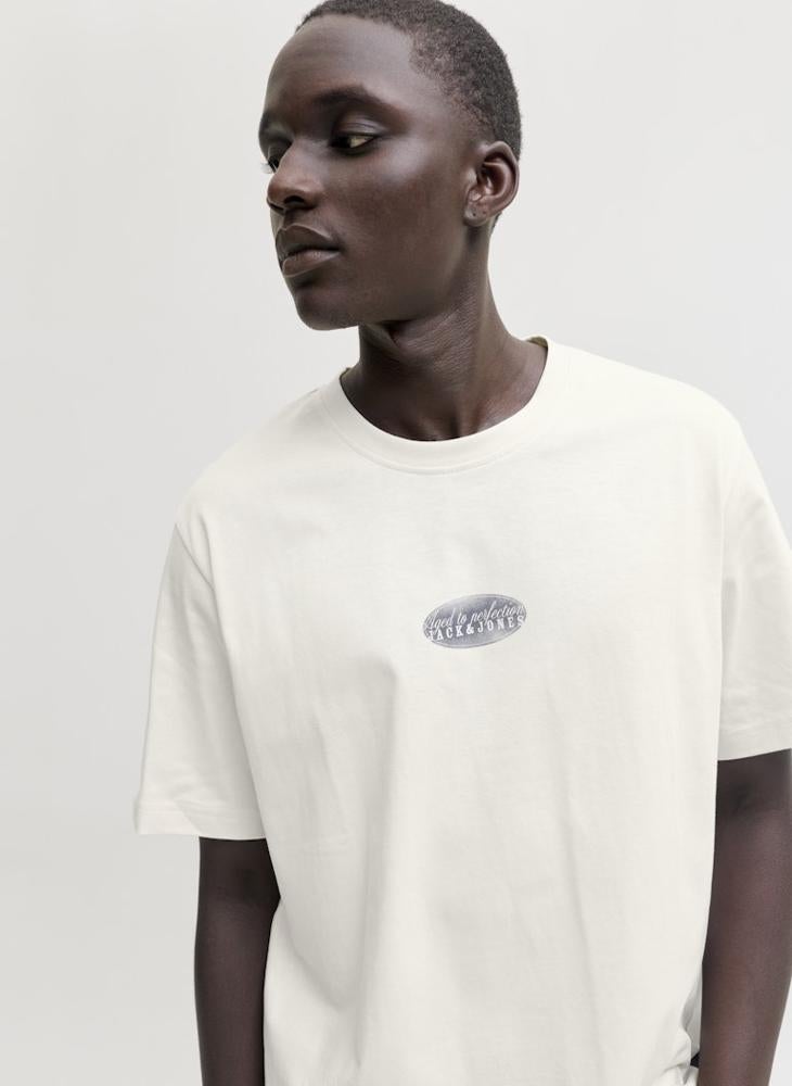 جاك اند جونز تيشيرت بياقة دائرية مطبوع - Image 3