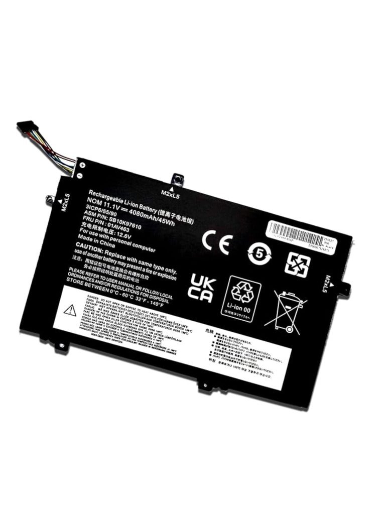 Terabyte بطارية بديلة 01AV463 L17L3P52 لجهاز Lenovo Thinkpad L480 L490 L580 L590 L14 L15 020 2021 G1 G2 الجيل 1 2 5B10W13894 ASM SB10K97610 31CP6/3155/90 سم - Image 3