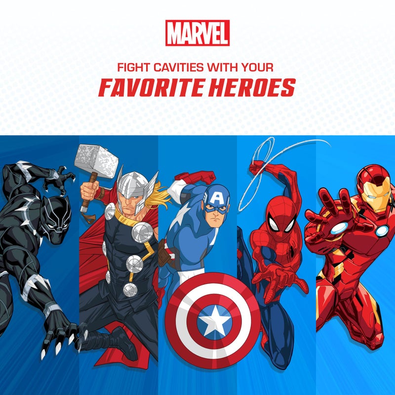Brush Buddies Marvel Iron Man Kids Toothbrush, Soft Rounded Bristles, Poppin' Fun Superhero Toothbrush Cover - Image 4
