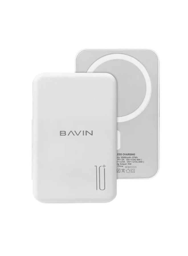 Bavin PC1016 10000mAh Wireless Magnetic Fast Charging Powerbank Small & Portable - Image 1