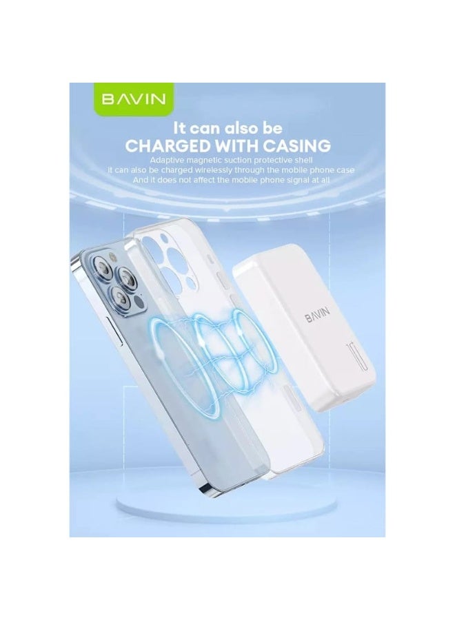 Bavin PC1016 10000mAh Wireless Magnetic Fast Charging Powerbank Small & Portable - Image 4
