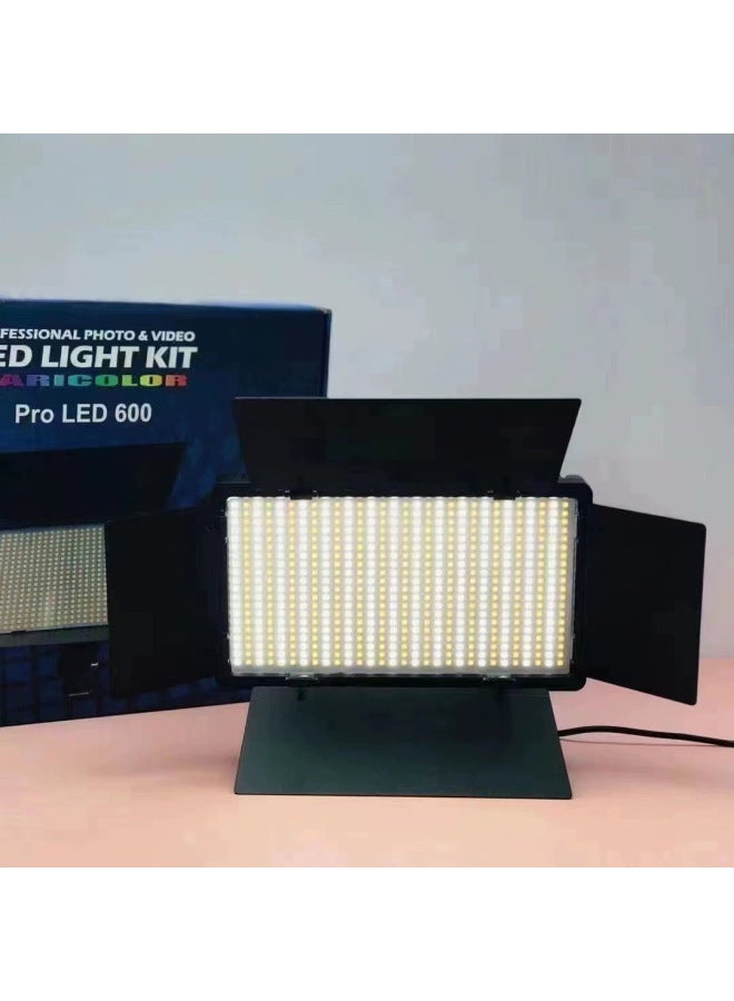 LED600-800 Four-piece Bezel Light Flat RGB Fill Light Photography Light Live Square Fill Light-Specifications:Led800 With Battery - Image 3